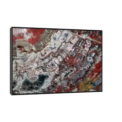 Canvas Slika na platnu Fosilizovano drvo Arizona – SAD, Sa ramom, 80 x 120 cm, Beli