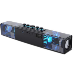 MICROLAB Bežični zvučnik MS213B, 2x10W, Baterija 3.7V/4000mA USB, SD, AUX, Crni