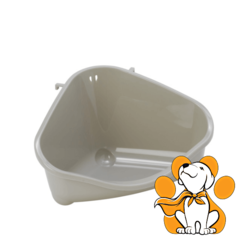 Moderna Pets Corner Medium Warm Gray, Ugaoni Toalet Za Mačke