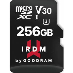 GoodRam Iridium microSD pomnilniška kartica, 256 GB, 4K + adapter