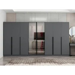 Hanah Home ormar sa reflektujućim staklom Nisa 20601, 360 cm, antracit