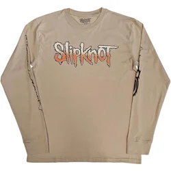 Slipknot The End, So Far Logo Barcode (Back & Sleeve Print) Sand XL Majica