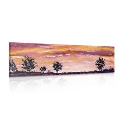 Slika oljna slika polja sivke - 90x30
