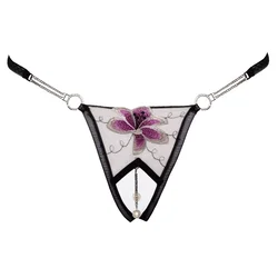 Cottelli Crotchless String with Flower 2322269 M/L