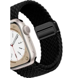 Stiger Zamenska narukvica za pametni sat za Apple Watch, Crna