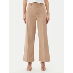 Guess Jeans hlače W5GA1Y WH7B1 Rjava Wide Leg