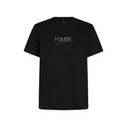 Karl Lagerfeld Majica  kaki / črna