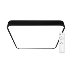 Top Light - LED stropno svetlo (prigušiva) LED/60W/230V kvadratno crno + daljinski upravljač