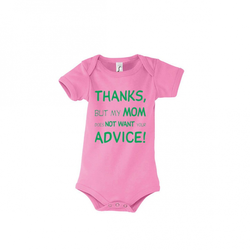 Babys bodysuit Thanks for the advice
