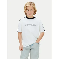 Calvin Klein Jeans Majica LVCKSJA01B Bela Regular Fit
