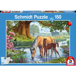 Horses by the stream, 150 pcs