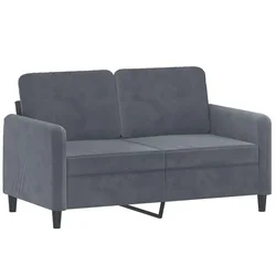 3-dijelni set sofa tamnosivi baršunasti
