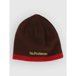 No Problemo Np Stripe Reversible Beanie brown