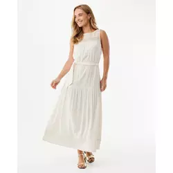 Mexx Ženska haljina MF006301961W, Maxi, Prljavo bela