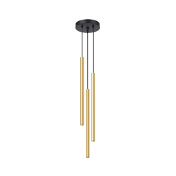 Sollux SL.1197 - Zlatni luster na sajli PASTELO 3xG9/8W/230V