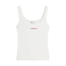 Tommy Jeans Top rdeča/bela