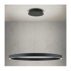 Orion- LED luster na sajli sa prigušiva KOLK LED/80W/230V 2700/3000/4000K prečnik 80 cm crni