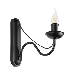 Zidna lampa ANTON 1xE14/60W/230V crna