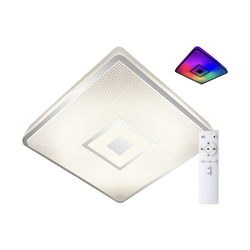 Top Light - RGB LED prigušiva stropna svetiljka/24W/230V četvrtasta + daljinski upravljač
