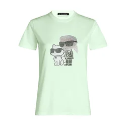 Karl Lagerfeld Majica zelena/mešane barve