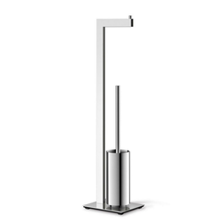 WC GARNITURA SA ČETKOM boja nerđajućeg čelika metal