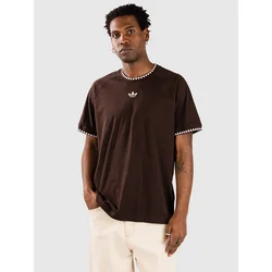 Majice adidas Chest Stripes Engineered Collar T-Shirt Aurora Coffee S