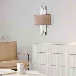 Opviq Zidna lampa Axis-15122, 35x75x10cm, IP20, Belo-smeđa