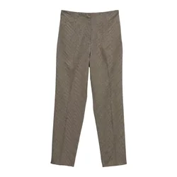 VERO MODA Hlače na rob VMZOE pikčasto rjava