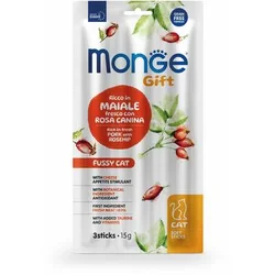 Monge Soft Sticks Fussy Cat Poslastica za mačke, Šipak sa sirom, 15g