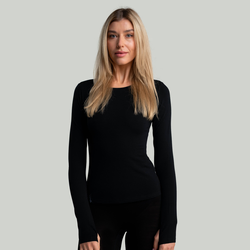 STRIX Ženska majica dugih rukava MERINO I Black