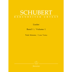 SCHUBERT:LIEDER VOL.1 LOW VOICE