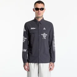 Srajca Nike ACG Aireez Mens UV Protection Button-Up Long-Sleeve Graphic Top Dk Smoke Grey/ White S