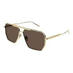 Bottega Veneta BV1012S 003 ONE SIZE (60) Zlata/Rjava