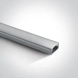 7902/AL, Aluminijski profil 2m + PC opalni pokrov