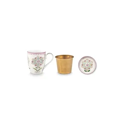 Pip Studio kozarec za čaj iz glaziranega porcelana 365 ml