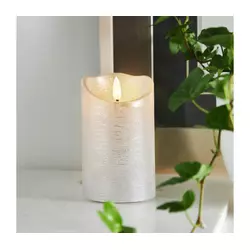 Eglo 411503 - LED sveća FLAMME RUSTIC LED/2xAA srebrna