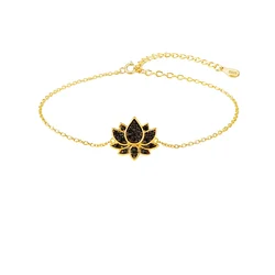 Alster Herz Zapestnica Bali Midnight Lotus zlata