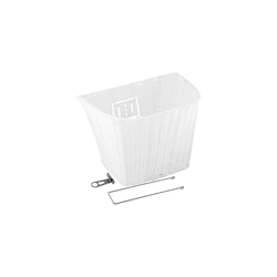 Korpa ratan pletena bele boje fashion univerzalna 1”-1.1/8”