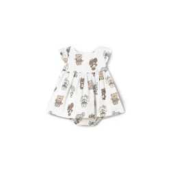 Mayoral Poletna obleka 1869 Bela Regular Fit