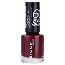 RIMMEL 60 Seconds Super Shine lak za nohte odtenek 340 Berries And Cream 8 ml