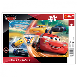Ploča za puzzle Trefl Automobili / Borba za pobjedu 33x23cm 15 komada