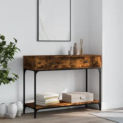 Konzolni stol boja hrasta 100 x 34,5 x 75 cm konstruirano drvo