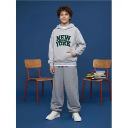 Sinsay - Baggy oversized trenerka jogger - srednjesivo