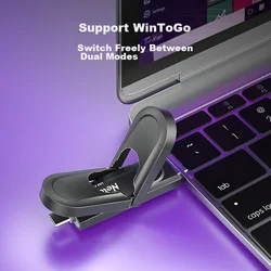 Netac USB Flash memorija, 512GB, USB 3.2, Type-C, OTG, Crna