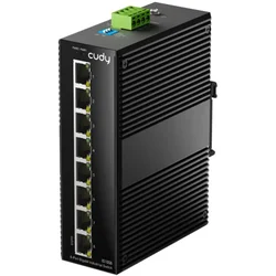 Cudy 8-portni industrijski Gigabit switch IG1008, 8× GbE portova, zaštićeni, sa dvostrukim napajanjem i IP40 zaštitom