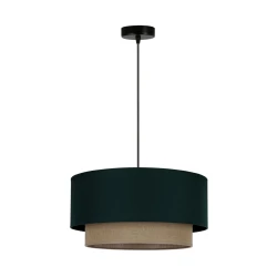 Duolla - Viseći luster na sajli BOHO 1xE27/15W/230V prečnik 45 cm zelena/smeđa