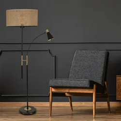 Aberto Design Podna lampa Forza, 165 cm, E27, Crno