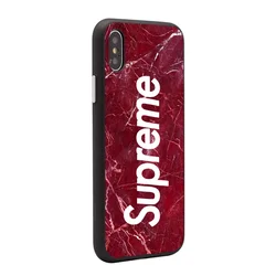 Maska Supreme print za iPhone XS Max, Crvena