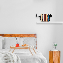 WALLXPERT Graničnik za knjige Kitap tutucu 5 Black
