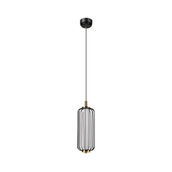 LED luster na sajli BONNIE LED/15W/230V 3000K crne boje